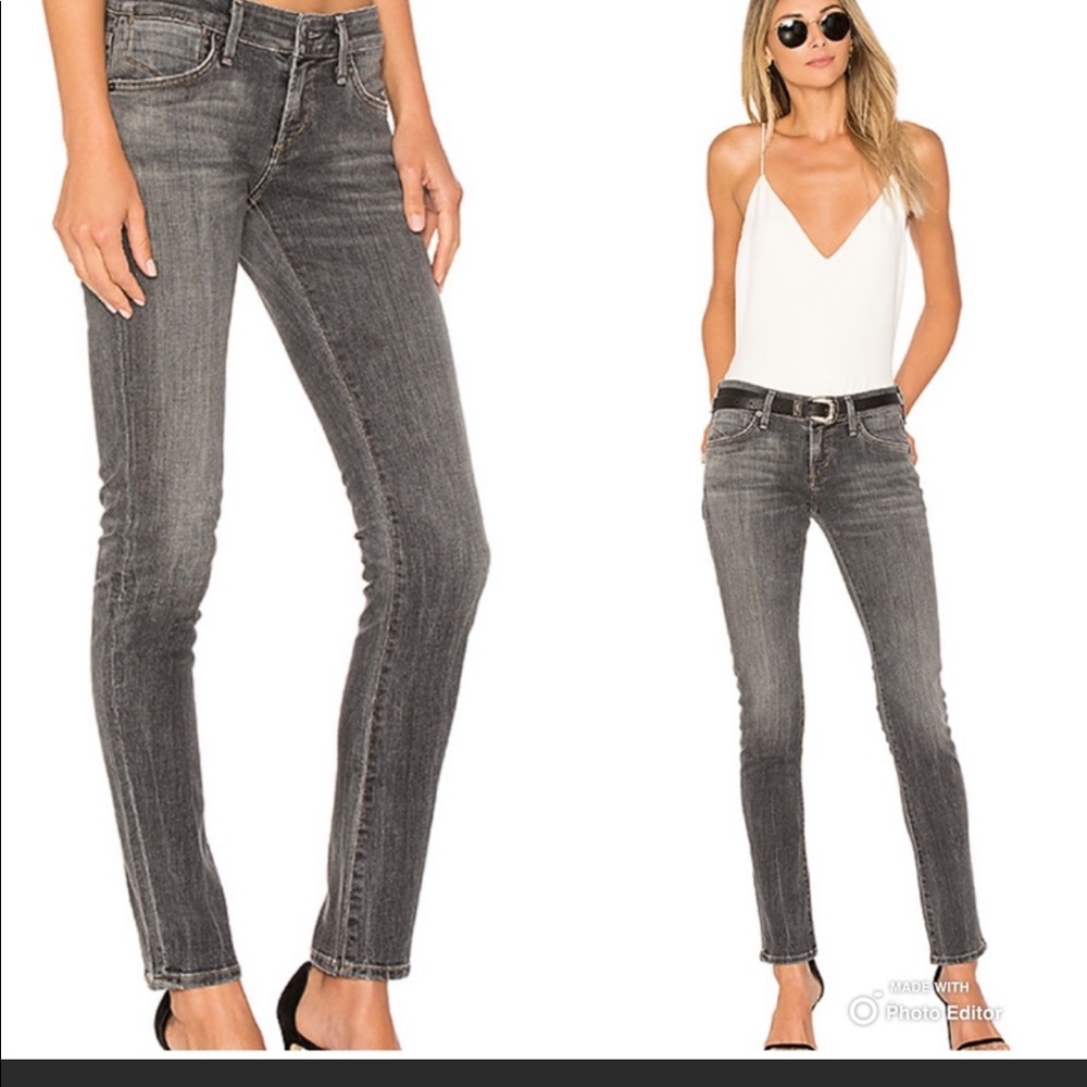 Agolde Chloe Skinny Grey Jeans